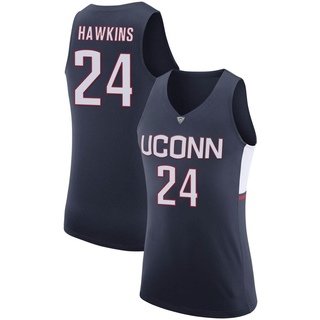 Trending] Get New Jordan Hawkins Jersey No Name Navy #24