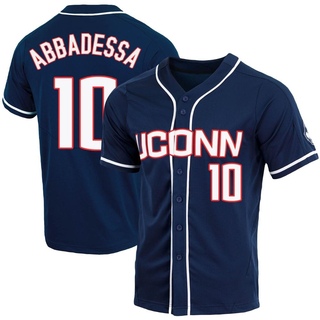 Jude Abbadessa Replica Navy Youth UConn Huskies Full-Button Baseball Jersey