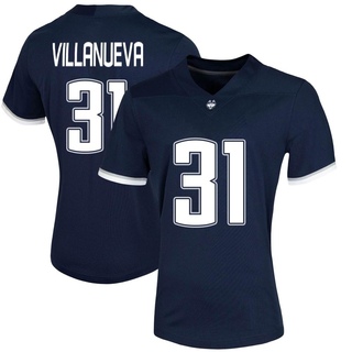 Kalen Villanueva Game Navy Women's UConn Huskies Untouchable Football Jersey