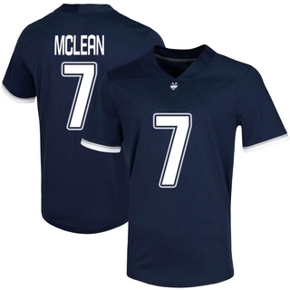 Malachi McLean Game Navy Men's UConn Huskies Untouchable Football Jersey