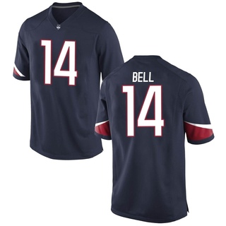 Malcolm Bell Game Navy Men's UConn Huskies Football Jersey