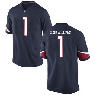 Malik Dixon-Williams Game Navy Men's UConn Huskies Football Jersey