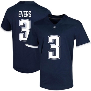 Nick Evers Game Navy Men's UConn Huskies Untouchable Football Jersey