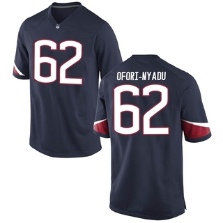 Noel Ofori-Nyadu Game Navy Youth UConn Huskies Football Jersey