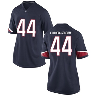 Oliver Lundberg-Coleman Replica Navy Women's UConn Huskies Football Jersey