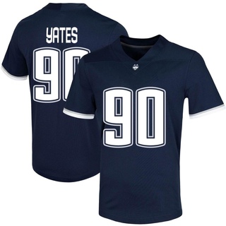 Pryce Yates Game Navy Men's UConn Huskies Untouchable Football Jersey