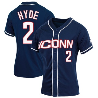 Ryan Hyde Replica Navy Women's UConn Huskies Full-Button Baseball Jersey