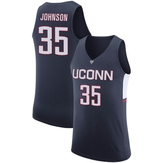 Samson Johnson Replica Navy Men's UConn Huskies Basketball Jersey