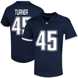 Seth Turner Game Navy Men's UConn Huskies Untouchable Football Jersey