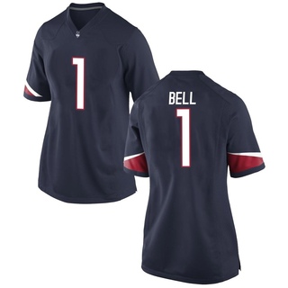 Skyler Bell Game Navy Women's UConn Huskies Football Jersey