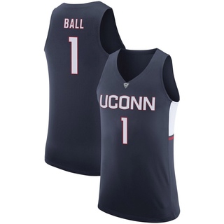 Solo Ball Replica Navy Men's UConn Huskies Basketball Jersey