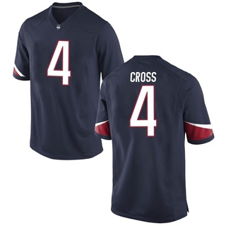 Stan Cross Game Navy Men's UConn Huskies Football Jersey