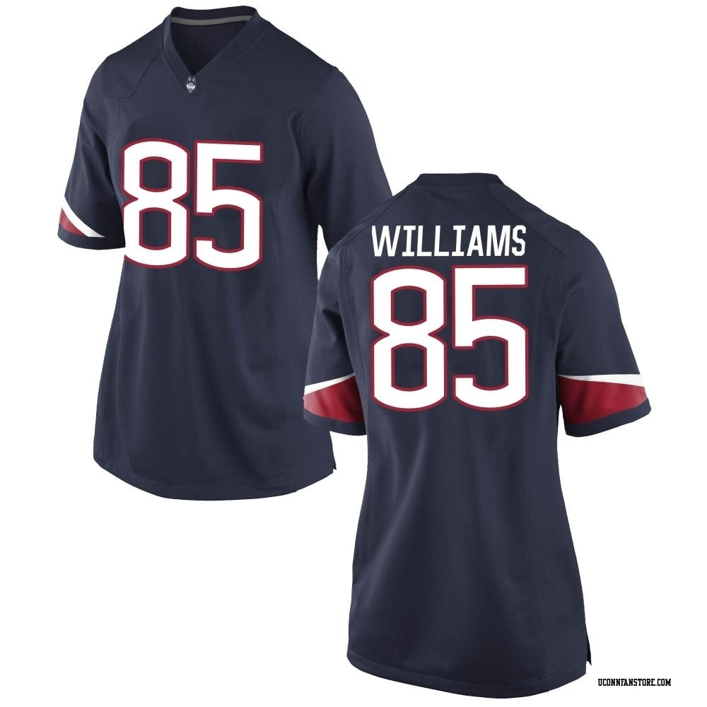 Teddy Williams Game Navy Women's UConn Huskies Football Jersey - UConn Store