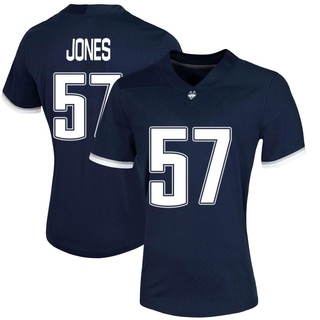 Travis Jones Game Navy Women's UConn Huskies Untouchable Football Jersey