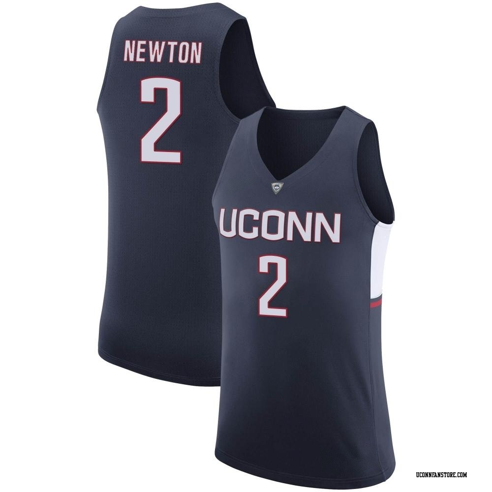 Tristen Newton Jersey UConn Huskies College Basketball Navy Retro #2