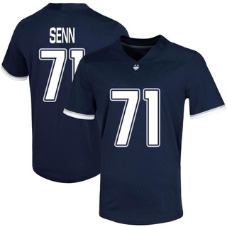 Valentin Senn Game Navy Men's UConn Huskies Untouchable Football Jersey