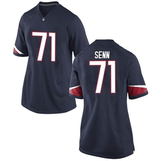 Valentin Senn Game Navy Women's UConn Huskies Football Jersey