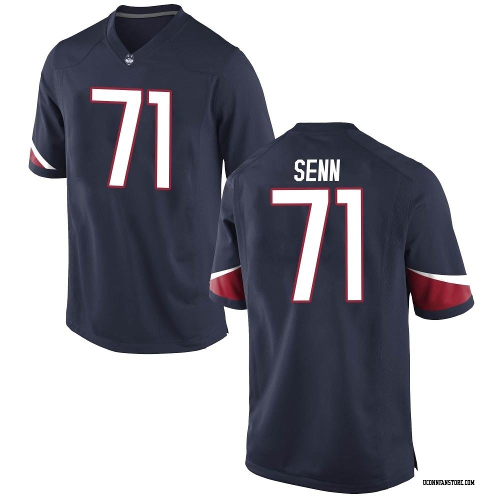 Valentin Senn Game Navy Youth UConn Huskies Untouchable Football Jersey -  UConn Store