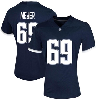 Will Meyer Game Navy Women's UConn Huskies Untouchable Football Jersey